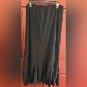 dressbarn woman collection black godet skirt Sz 14W